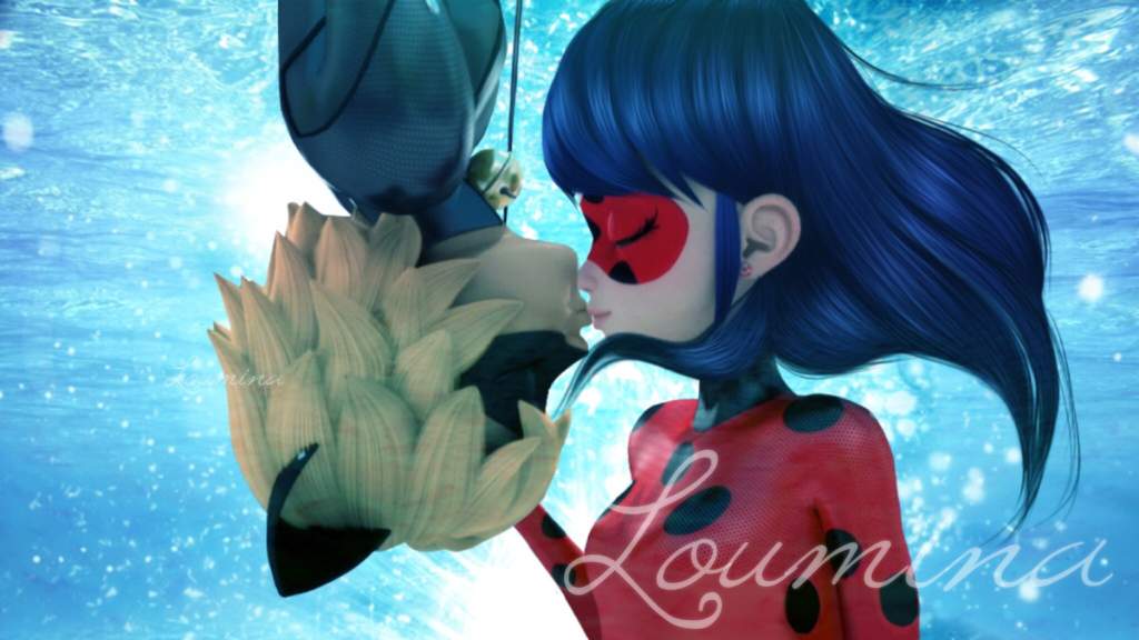 Ladynoir Kiss Underwater | Miraculous Amino Ladynoir Kiss Underwater | Miraculous Amino