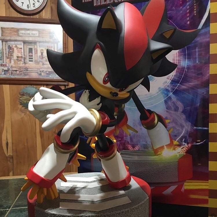 shadow the hedgehog statue