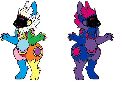 2 Protogens Adoptables-Birthday Cake and Bisexual Flag | Crazy Shadow ...