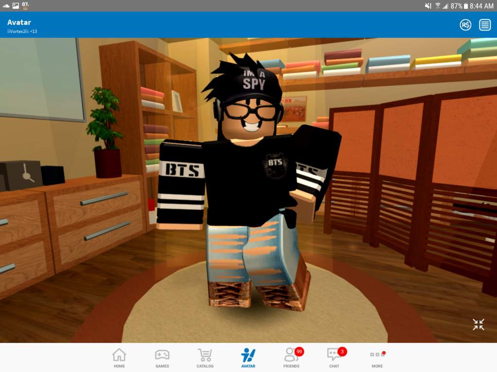 Are You A Bts Fangirl Fanboy Roblox Amino - here is my roblox character that has jungkook on my shirt