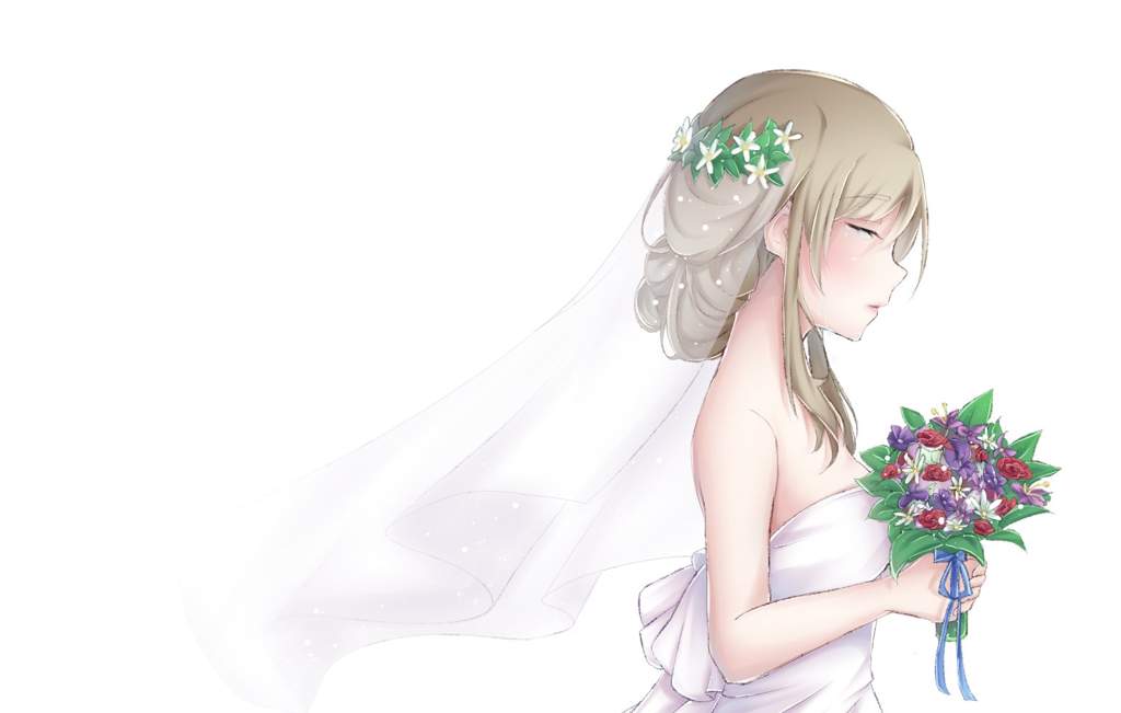 kokoro in her wedding dress  anime amino