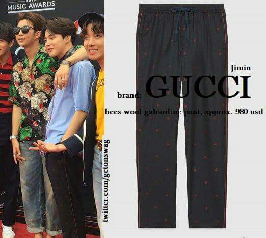 Bts wearing Gucci from head to toe at BBMAs last nighthere are the outfits.