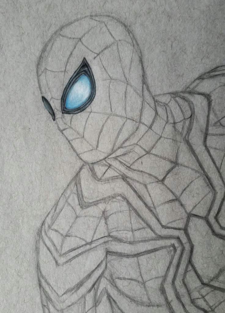 Iron Spider Drawing Art Spider Man Comics Amino