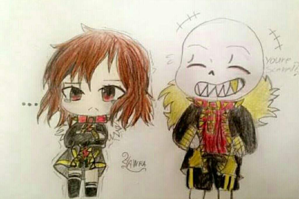 Under Fell Sans And Chara Kawaii Undertale Aus Amino