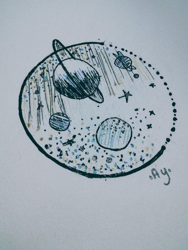 A little Galaxy. day 2 of my 30 day drawing challenge | Arts And OCs Amino