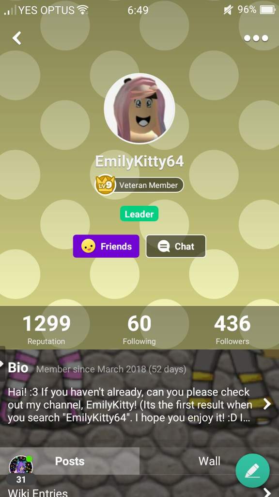 Roblox Profiles Vs Amino Profiles Gacha Youtube Amino - emilykitty roblox