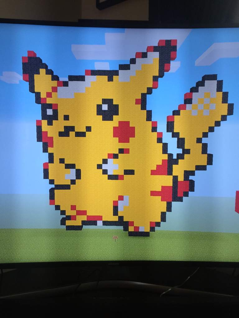 Pikachu Gspixelart By Atomicz Minecraft Amino