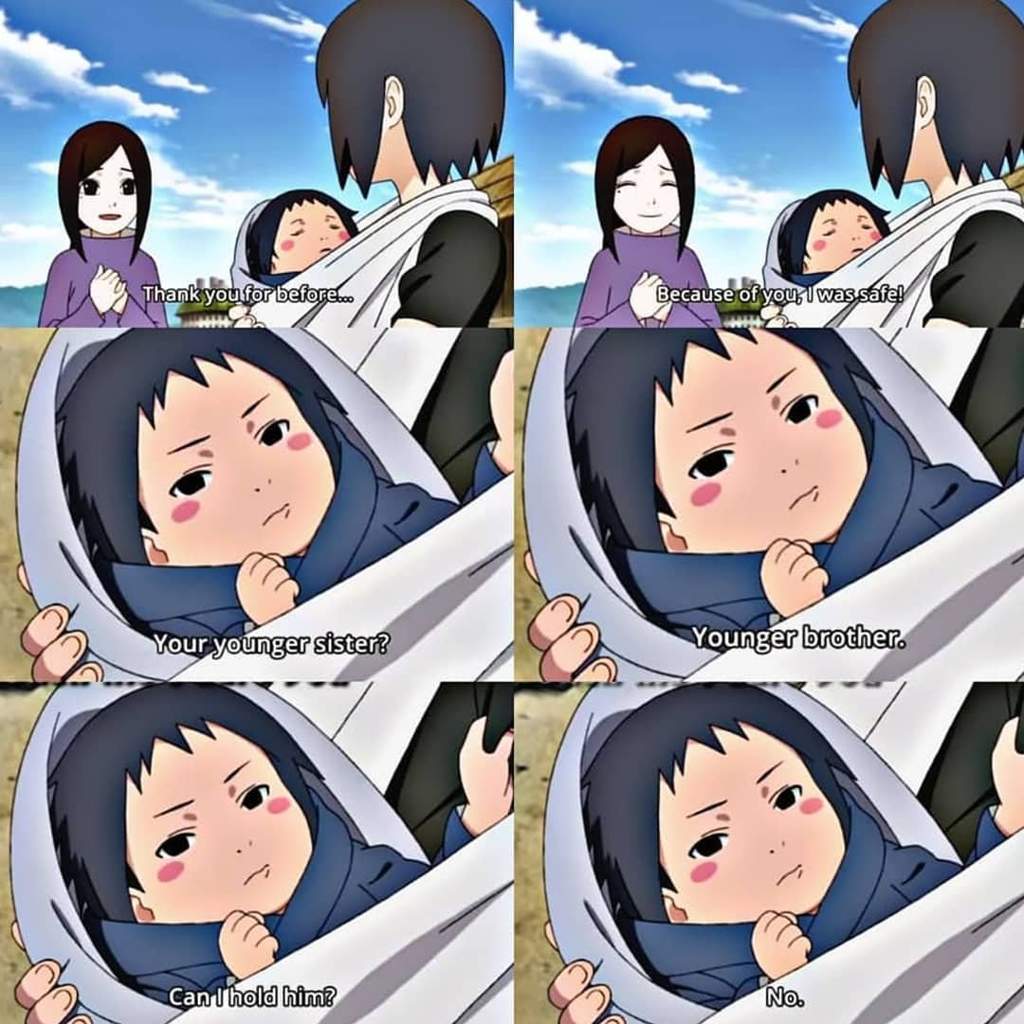 A sasuke baby as sasuke and