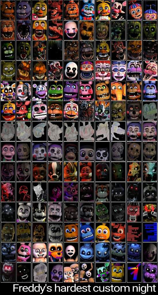 Freddy S Hardest Custom Night Five Nights At Freddy S Amino