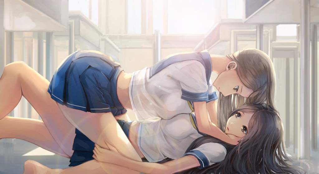 Lesbian anime women