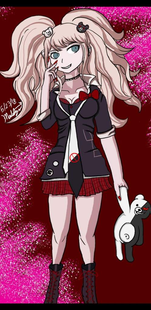 Junko Enoshima Digital art piece by me! | Anime Amino