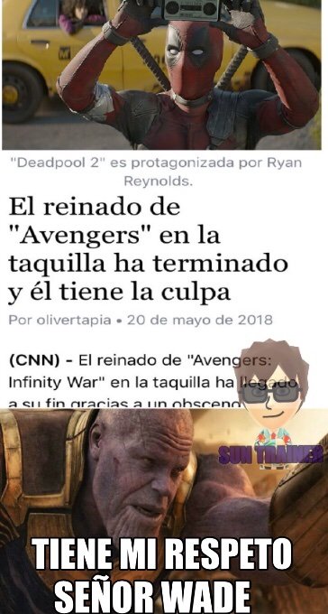 Deadpool Le Gano A Infinity War Meme Amino