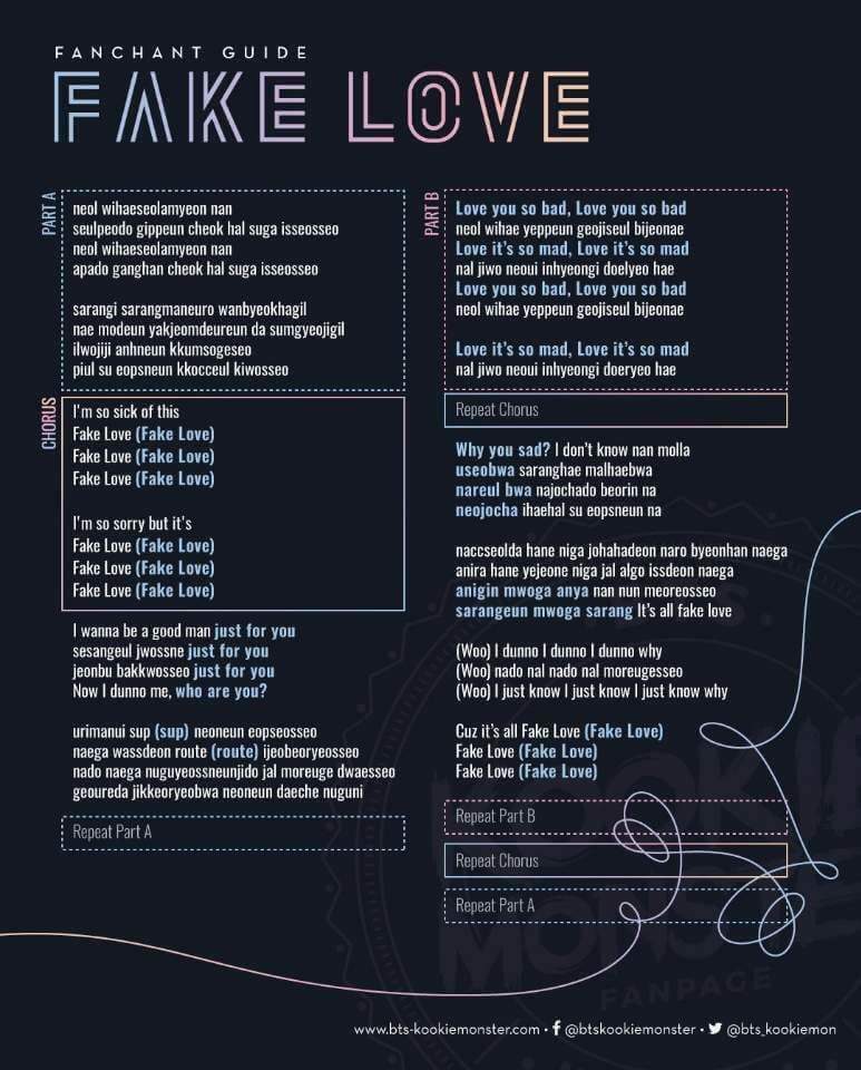 Fake Love Fan Chant | ARMY's Amino