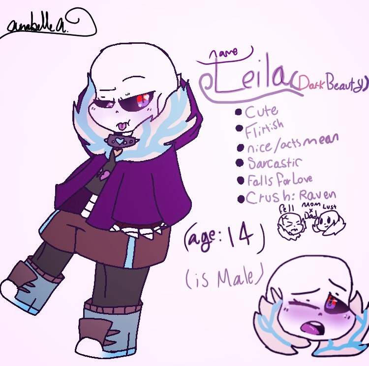 Leila(Fell x lust) Child | Undertale Amino