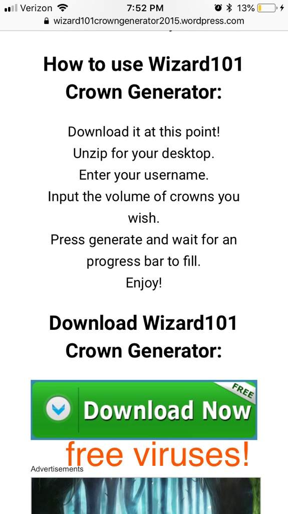 wizard101 crown generator v3 download