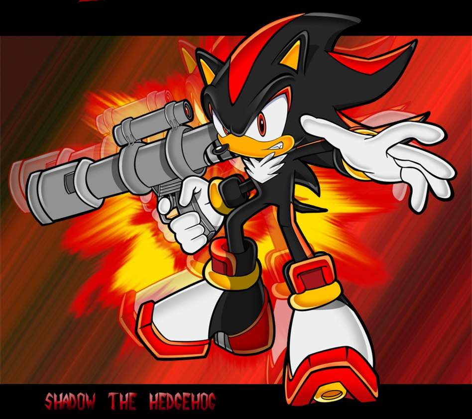 shadow the hedgehog with gun