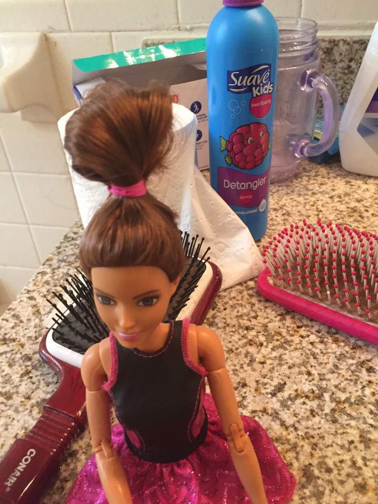 barbie hair bun