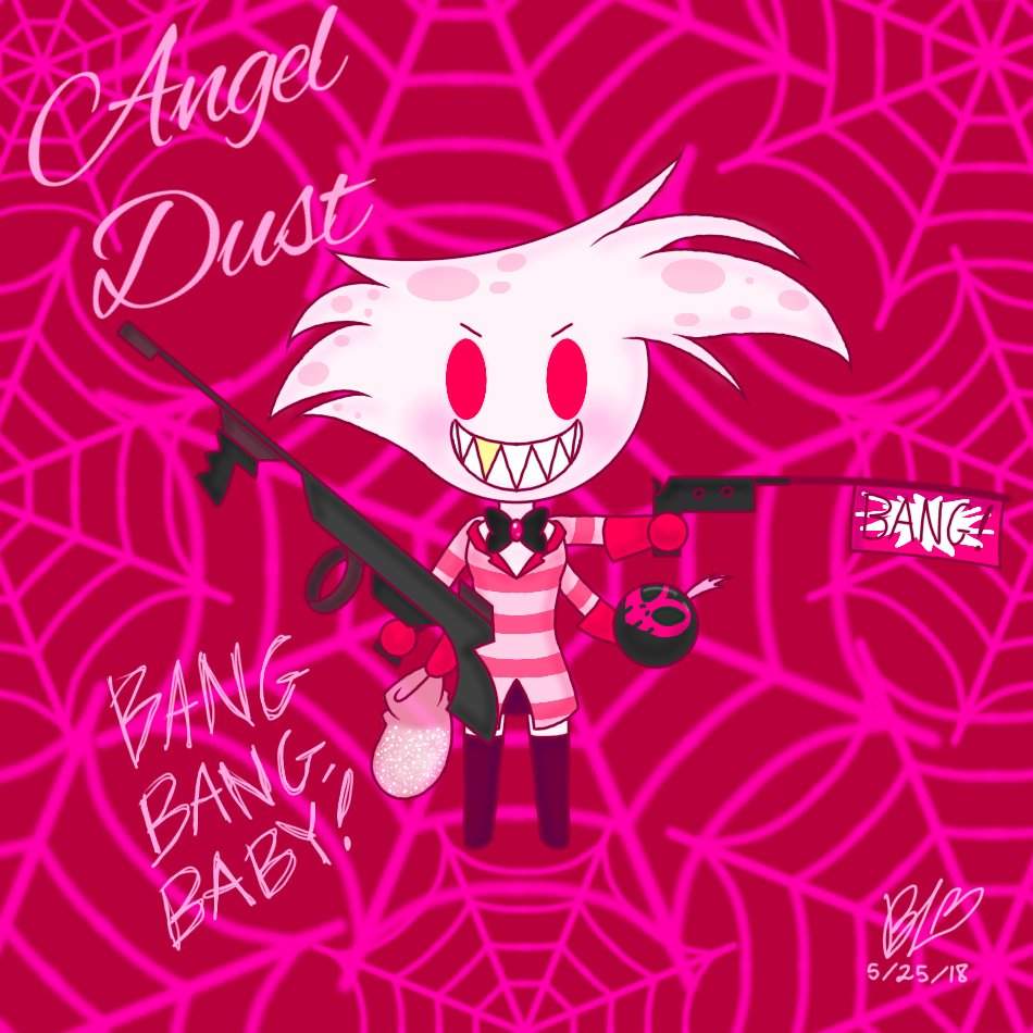 Chibi Angel Dust Hazbin Hotel