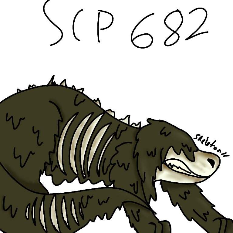 Scp 682 нарисовать