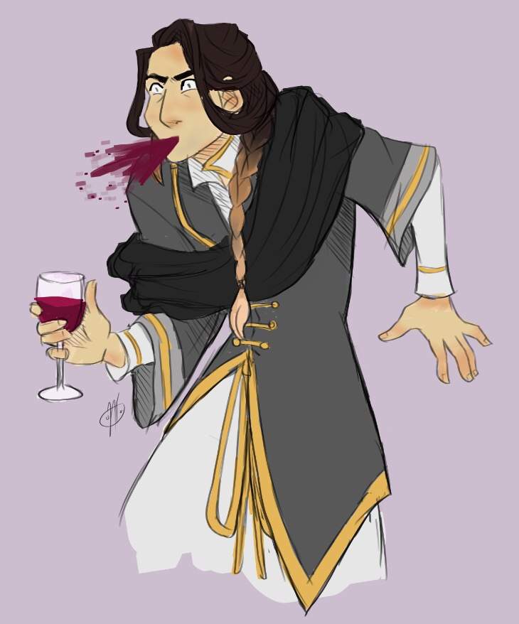 Our Wine Aunt Consul Valerius In His Natural Habitat Drawing Amino