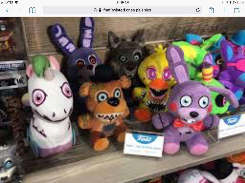 five nights at freddy's twisted ones plushies