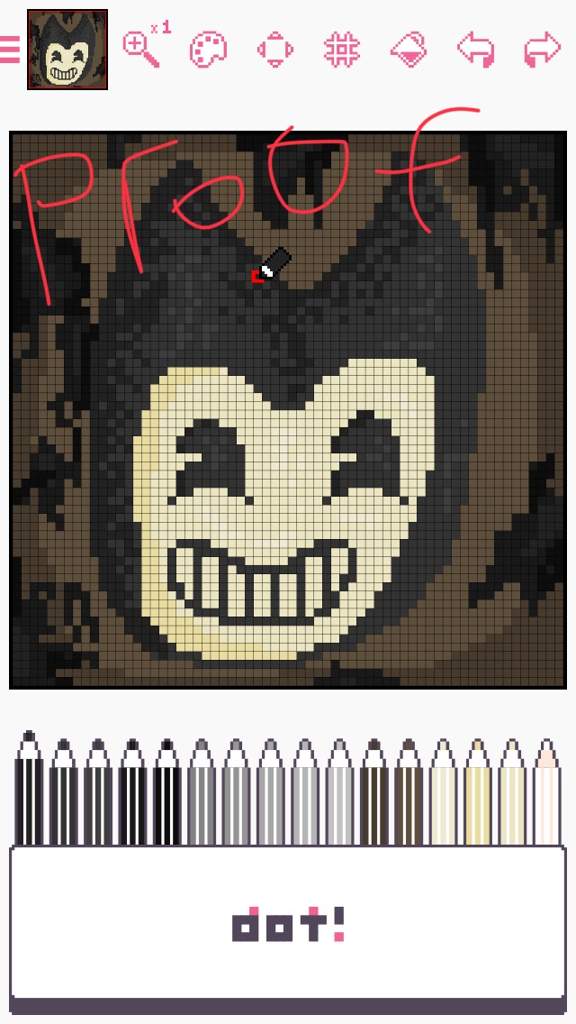 Bendy pixel art | Bendy and the Ink Machine Amino