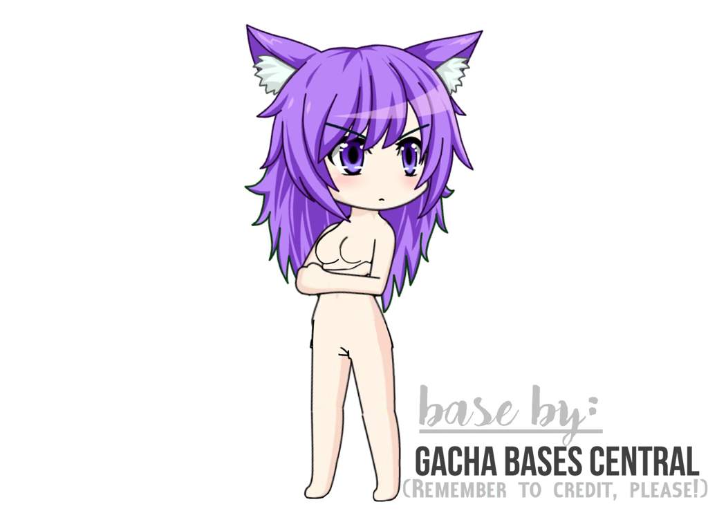 Base Gacha Life Body With Hair And Eyes - Hashiru Wallpaper