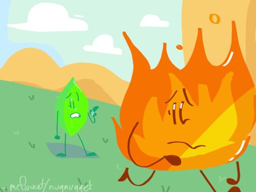 Firey and Leafy - BFB 11 Scene Redraw | Object Shows Amino