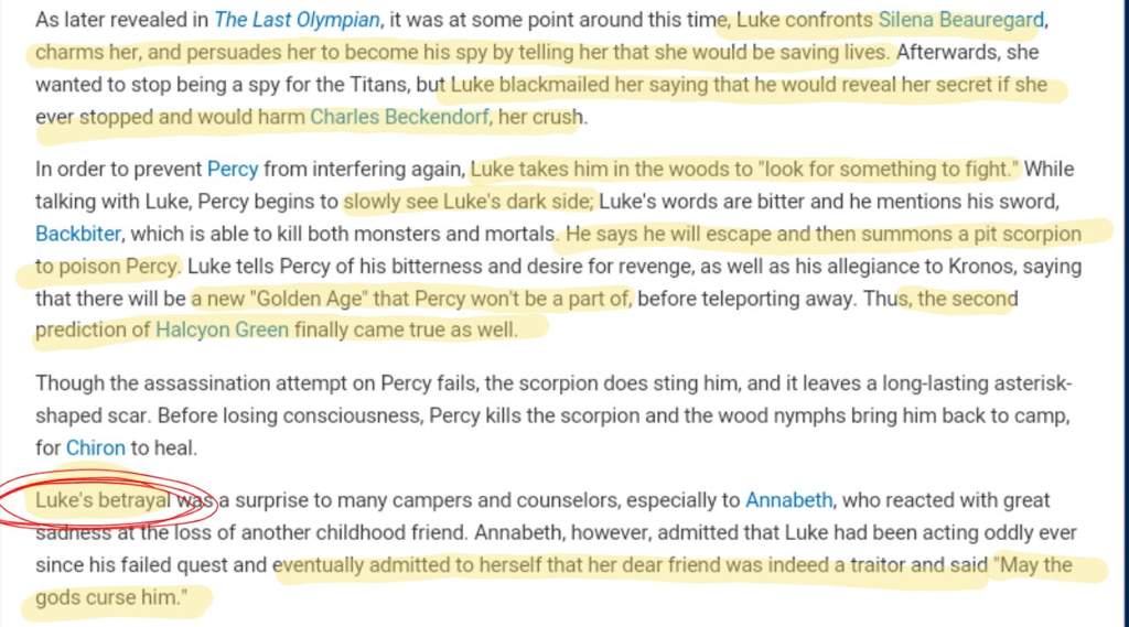 Luke Castellan: Traitor By Definition, Hero By Romanticization 