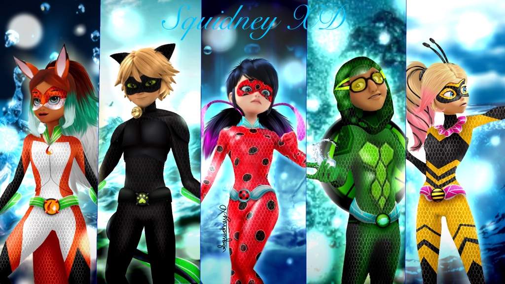 Aqua Transformation of the Heroes! | Miraculous Amino