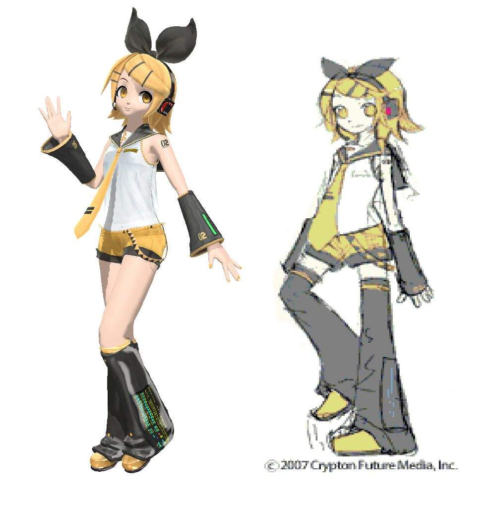 Kagamine Rin and Len through the years.