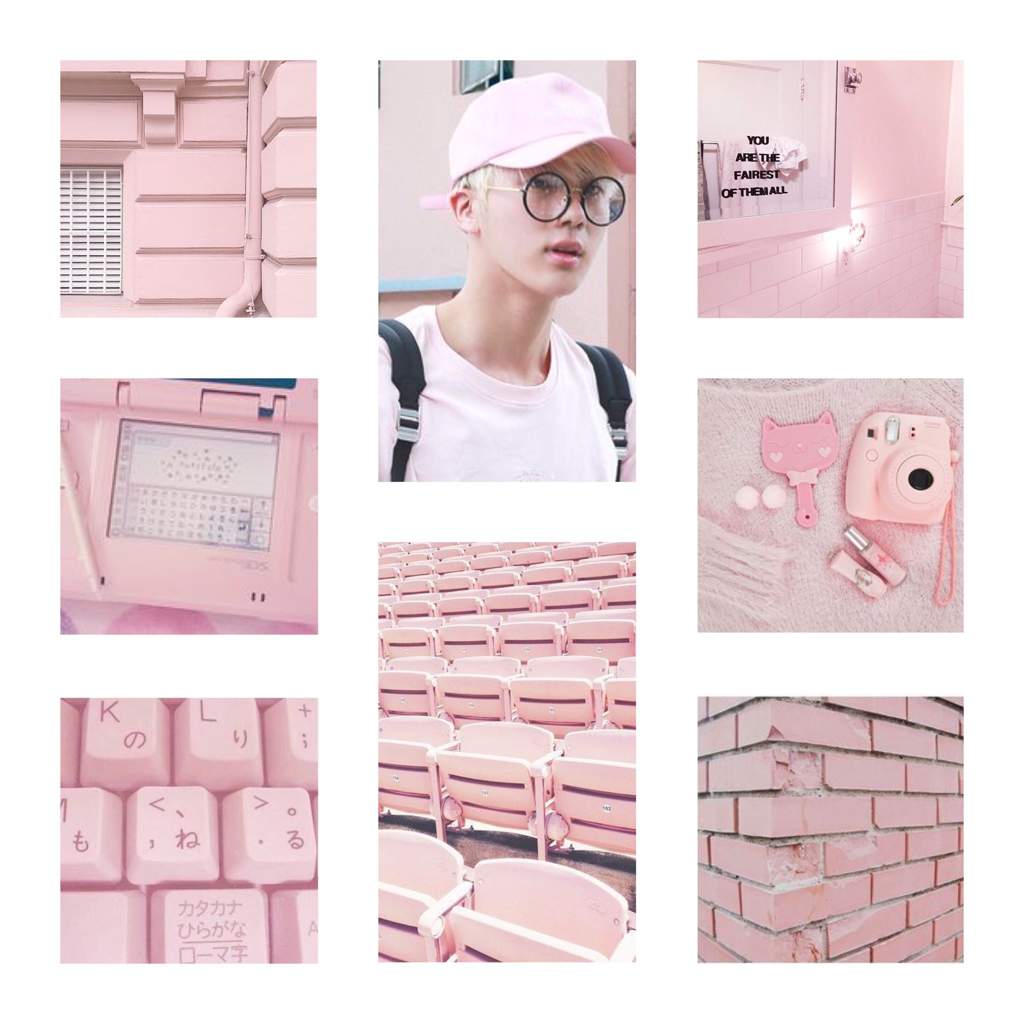 Jin Pastel Pink Kpop Aesthetics Amino