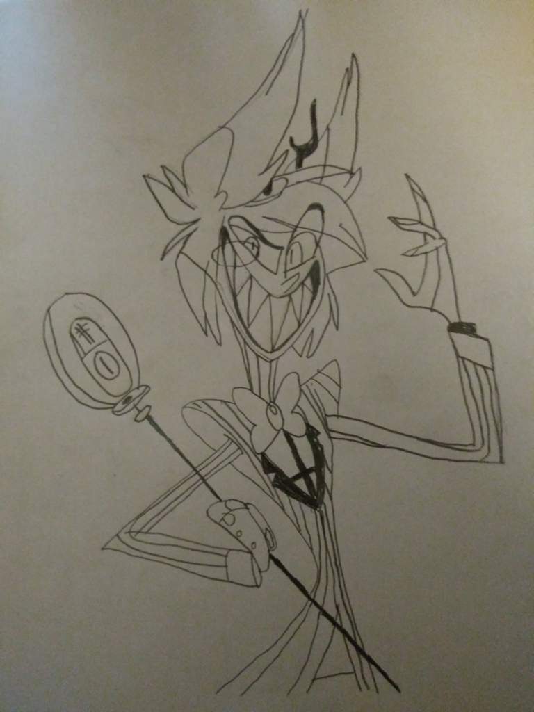 My Alastor Drawing Hazbin Hotel Official Amino