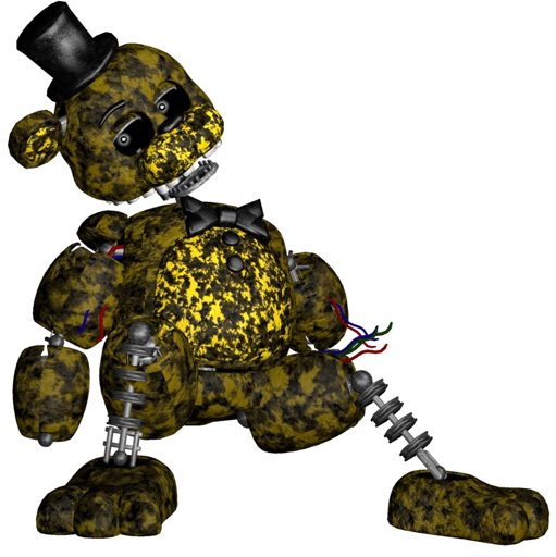 Ignited Golden Freddy Drawing