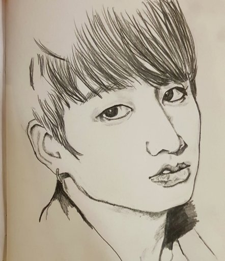 Unfinished pencil drawing of Kookie | Wiki | ARMY's Amino