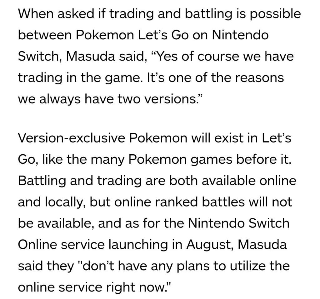 Online Battles Trading Confirmed For Lets Go Pikachu