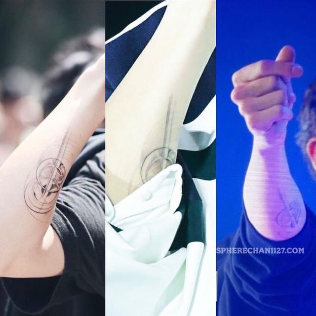 Image result for chanyeol tattoo