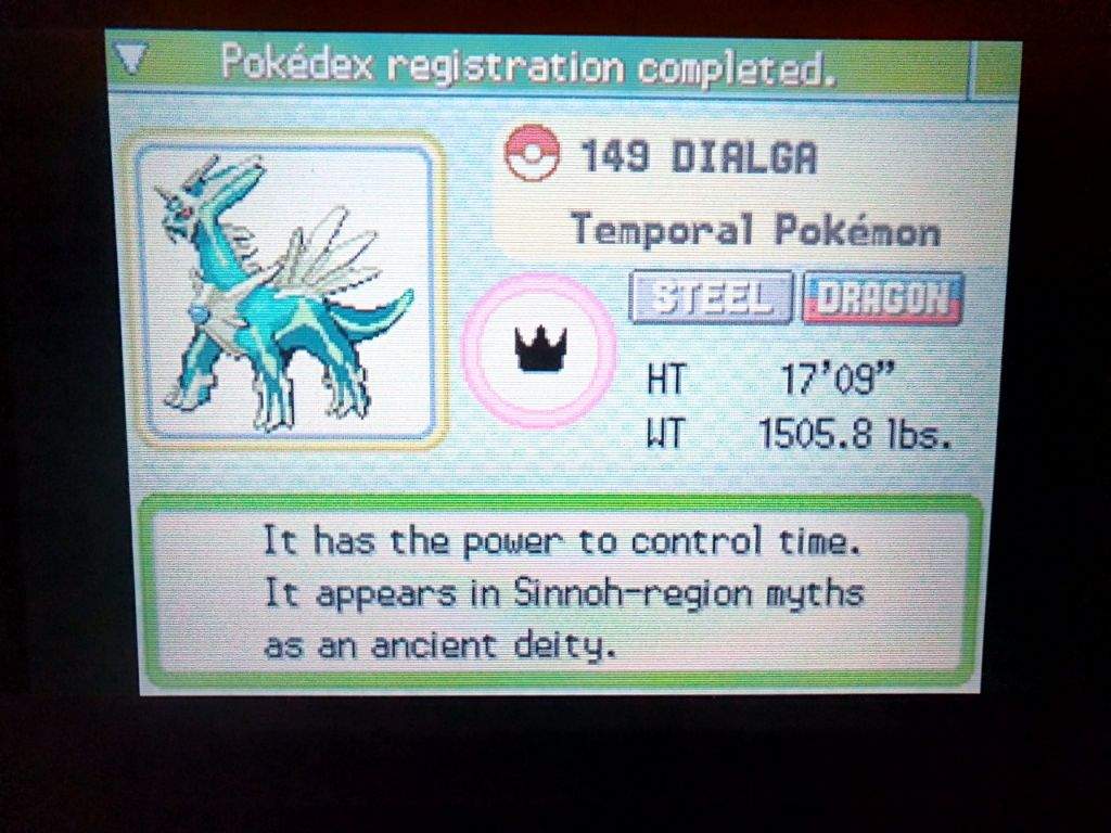 Shiny Dialga In Diamond Pokemon Amino