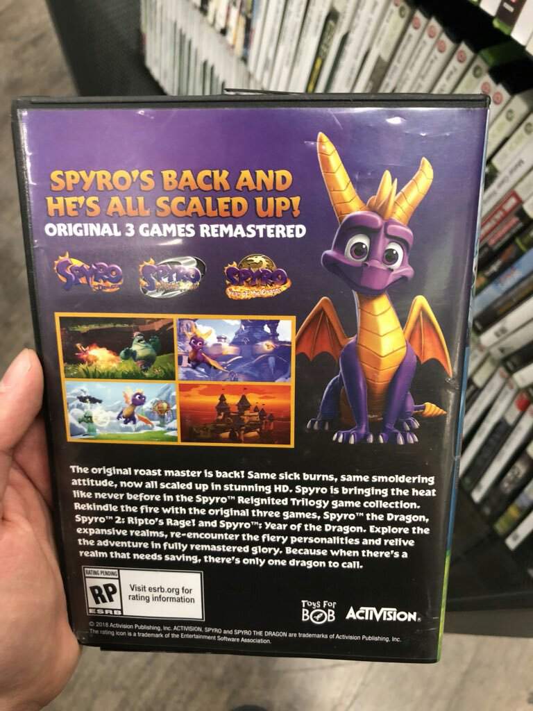 Take a Look at the Back of the Spyro Reignited Trilogy Case! | Spyro ...