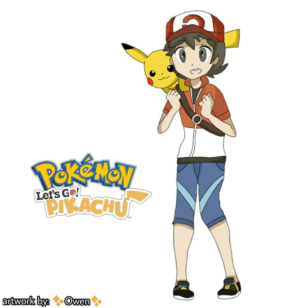 Pokémon Lets Go Pikachueevee Male Protagonist Fanart