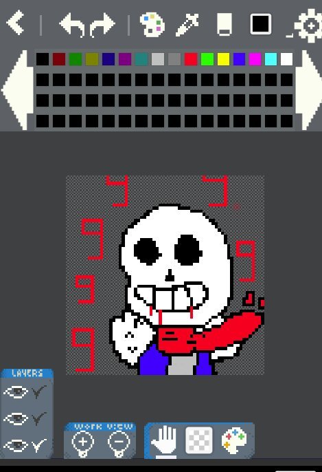 Pixel Art De Sans 