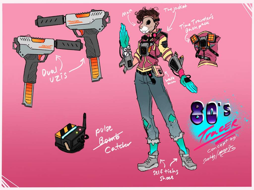 80 S Tracer Skin Concept Overwatch Amino