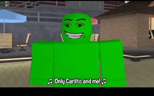 green screen man song on roblox