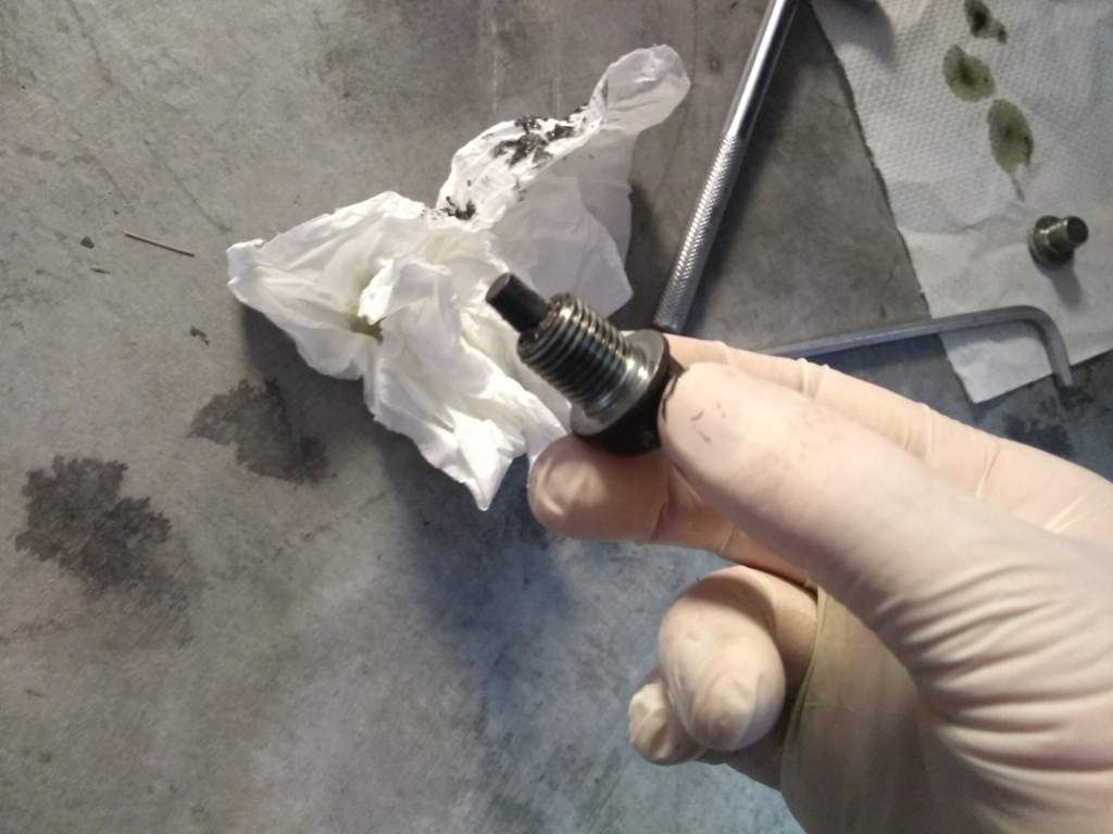 Virutas en el aceite del motor
