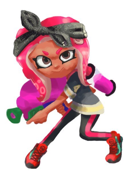 Official Splatoon art but it's an octoling | Splatoon Amino