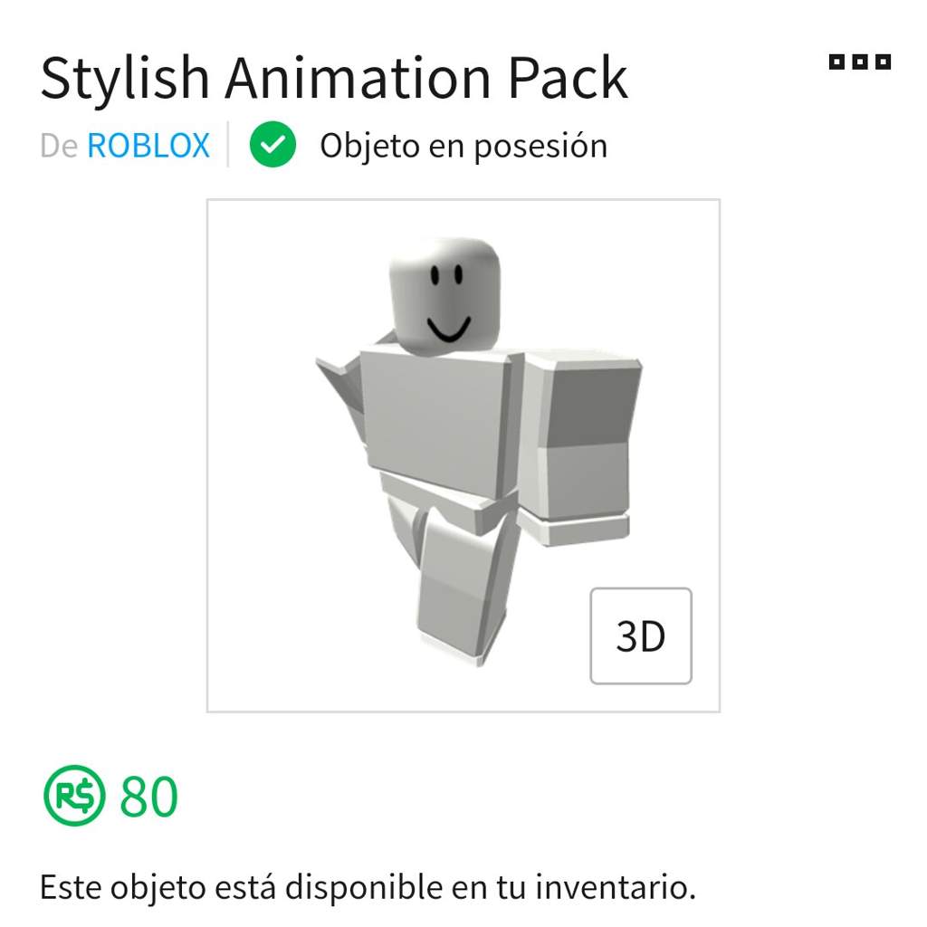 Paquete De Animaciones Roblox
