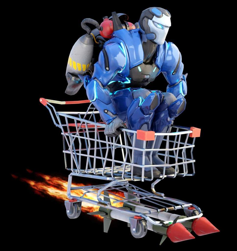 jetpack shopping cart rocket - fortnite shopping card