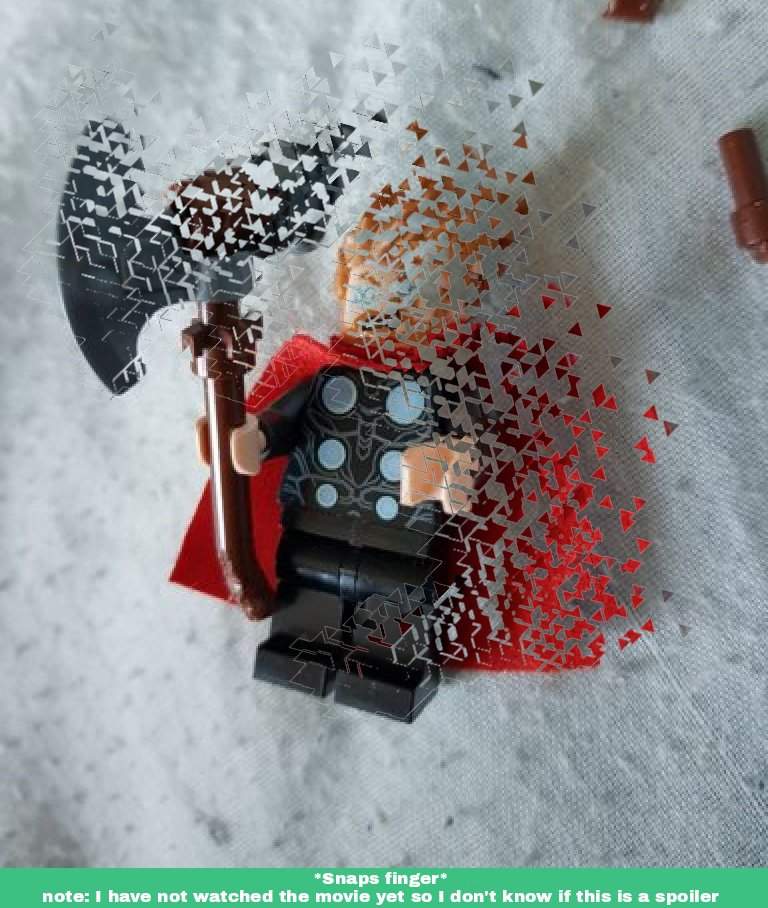 lego thor with stormbreaker and mjolnir