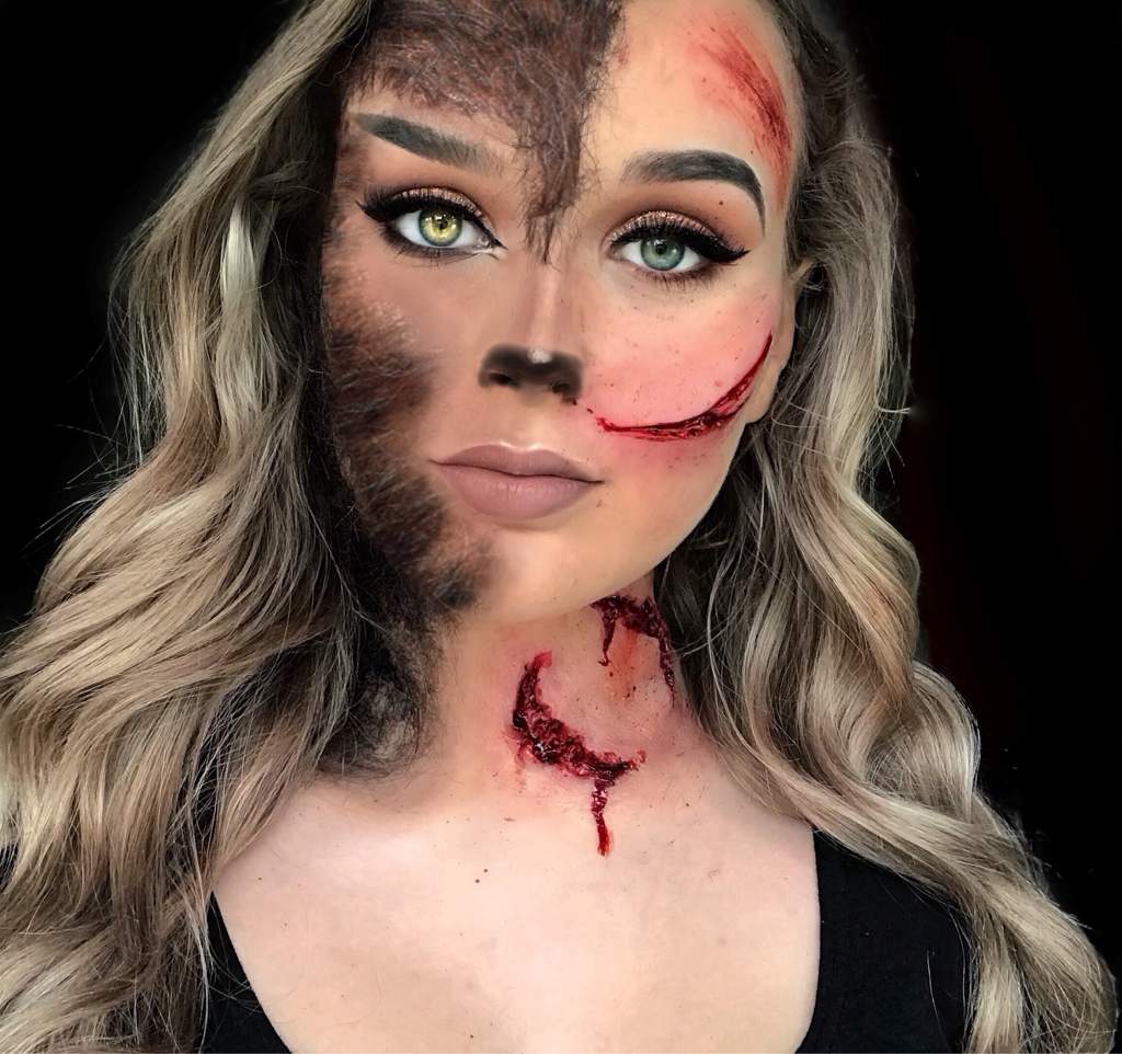 Werewolf Special Effects Makeup - Wolf Prosthetic Makeup Werewolf Special Effects Makeup - Wolf Prosthetic Makeup