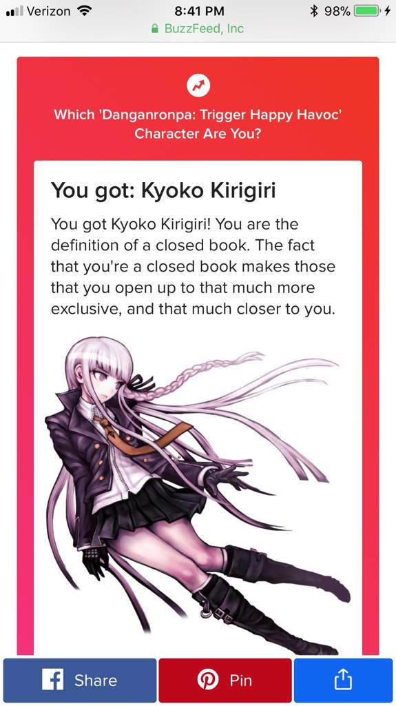 which danganronpa character are you